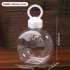 320/500Ml Flat Round Water Bottle Clear Milk Tea Coffee Bottle Drinking Bottles Portable Pet Juice Drink Bottle