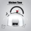 Teapot Shaped 60 Minutes Kitchen Timer Stainless Steel Mechanical Wind Up Timer Time Reminder