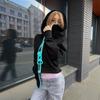 Y2K Vintage Solid Zip-Up Hoodie Loose Fit Casual Hooded Sweatshirt Men Women