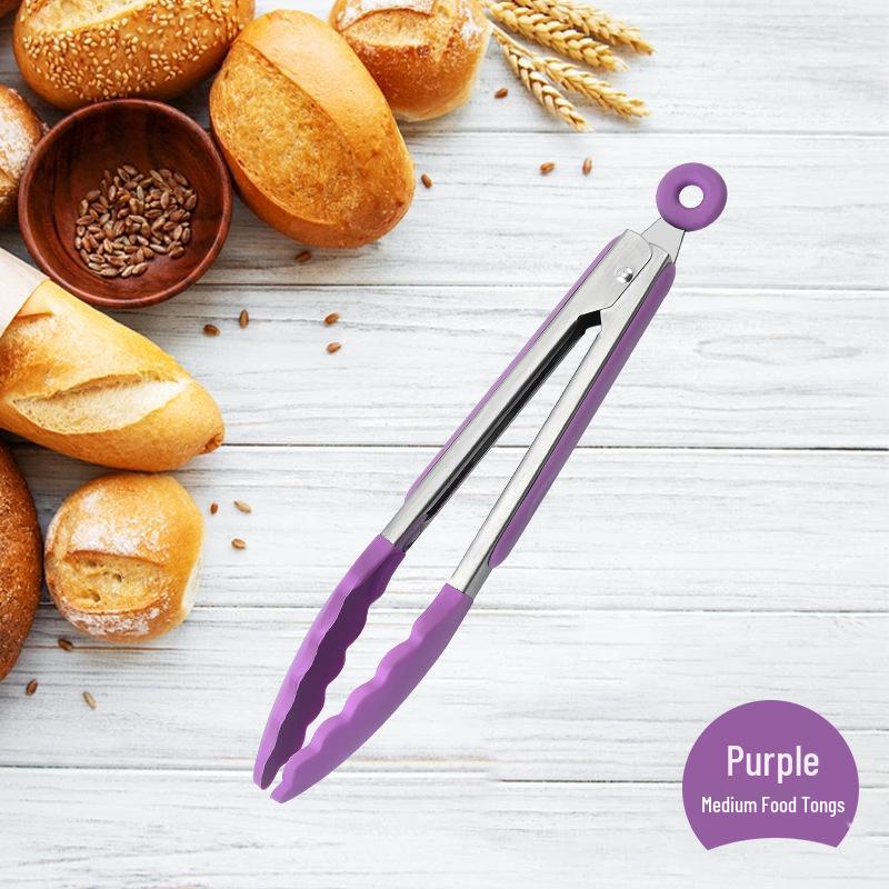 Silikon Edelstahl Steak- & BBQ-Zange - Küchen- & Backwerkzeug
