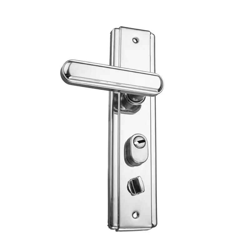 Anti Theft Door Lock, Universal Household Entry Door Lock Set, Stainless Steel Thickened Multifunctional Anti-theft Door Handle