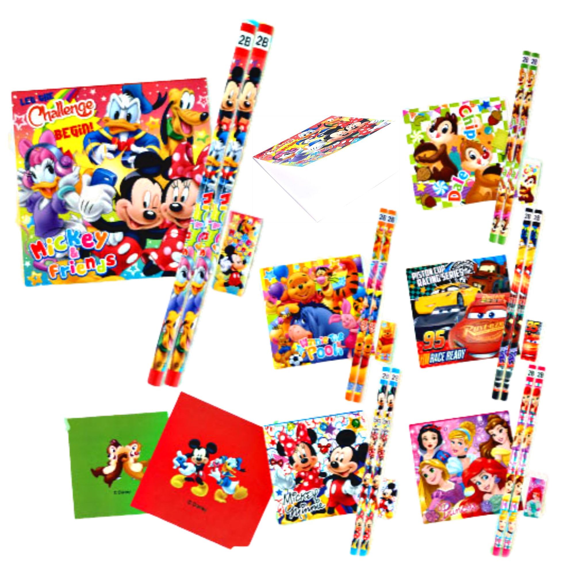 

Канцелярские товары Disney 4 6 25 штук набор ассорти блокнотов с персонажами улица Минни Спасибо K-Bright [Товары для фестиваля] предметы, типы, общее, карандаши,