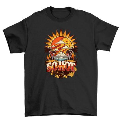 'Sommer_16 Vibes'' T-Shirt - Spaß in der Sonne! 100% Baumwolle, Lustiger Unisex-Druck De