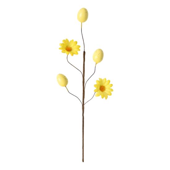 Easter Egg Picks Spring Artificial Flower Branch with Colorful Eggs for Floral Arrangements Party Home Table Centerpiece