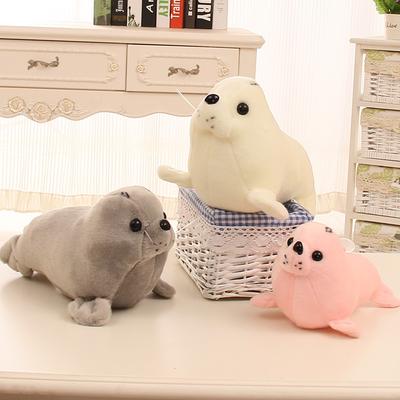 Seal Doll Sea Lion Plush Toy Throw Pillow Little White Bear Cloth Doll Aquarium Doll Children