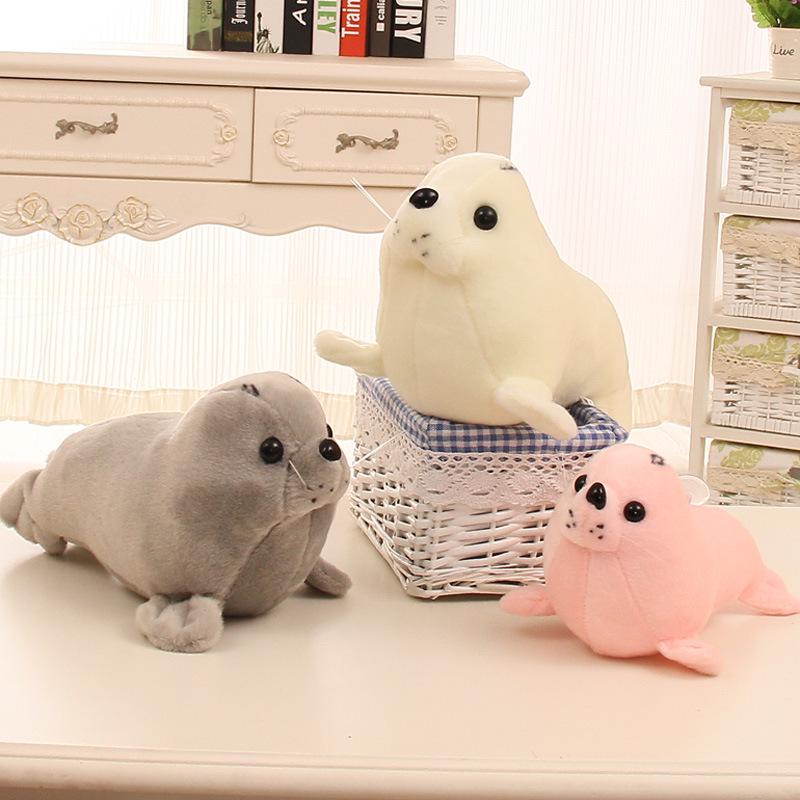 Seal doll sea lion plush toy throw pillow little white bear cloth doll aquarium doll children