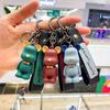 Trendiger Niedlicher PVC Fliege Bär Schlüsselanhänger Kawai Cartoon Tier Schlüsselanhänger Entzückender Taschenanhänger Schlüsselhalter Autoschlüsselanhänger