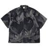 Men's Japanese Retro Short Sleeve Shirt - Thin, Classic Aesthetic with Full Print for Spring and Summer
