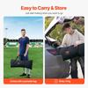 VEVOR Soccer Rebound Trainer, 6x4FT Iron Soccer Training Equipment, Sports Football Rebounder Wall, Double-Sided Rebounding Net, Easy Assembly