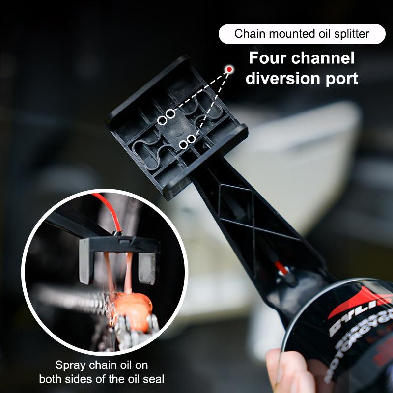 

Motorcycle Chain Lube Applicator Mess-Free Chain Wax Chain Cleaner Attachment Motorcycle Chain Oiler Spray Gear For Motorcycle 1pcs