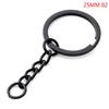 10 ks Černá 25 mm 30 mm Humří řetízek Klíčenka Taška DIY Příslušení pro výrobu šperků