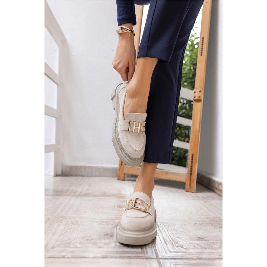 Women's Genuine Suede Casual Shoes Loafers