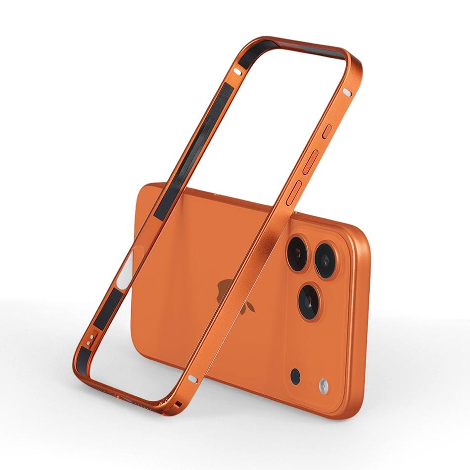Light Alloy Bumper Case For For Iphone 12 13 14 Plus 1 16 17 Pro Max Thin Aluminum Metal Frame Protective Back Acccessories