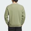 Adidas Wuji Series Silky Sweatshirt Crew Neck Sports Casual Pullover Long Sleeve Hoodie Men Sweatshirt Tent-Green JI8711