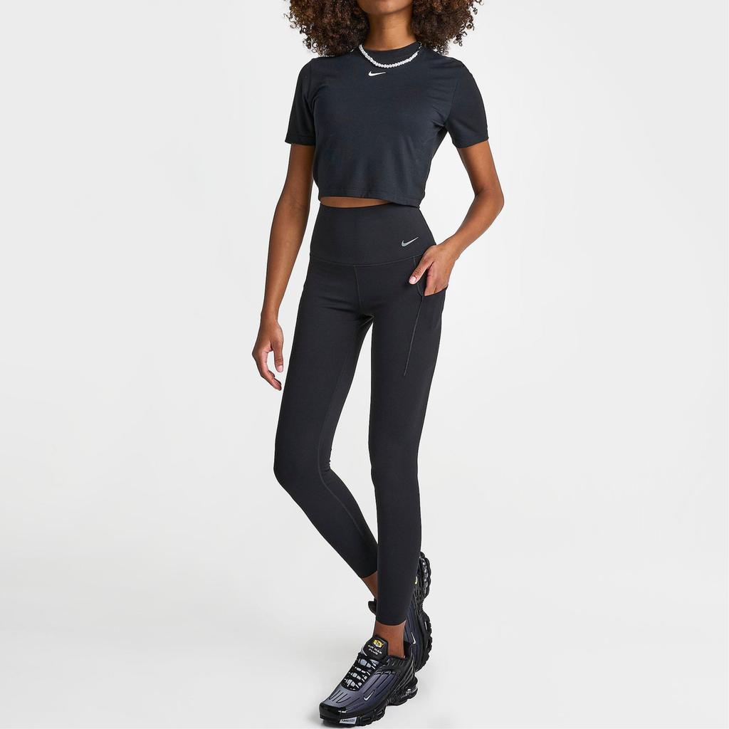 Nike High-Waist Solid Color Sports Leggings Women Bottoms Black DQ5996-010