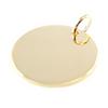 Les Trésors De Lily [H6176] - Gold Plated Pendant 'I Love You Mom' Gold (customizable) - 20 Mm