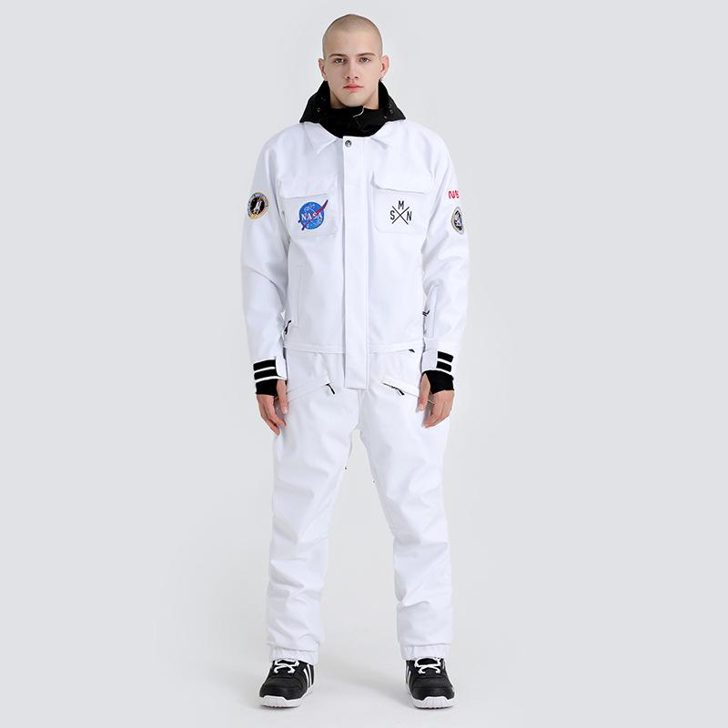 Windproof Waterproof One-Piece Ski Suit: Women's & Men's Thick Warm Outdoor Gear