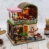 Wooden Mini Doll House DIY Double-storey Villa Production 3D Puzzle Assembly Building Model Toys Home With Furniture Dollhouse