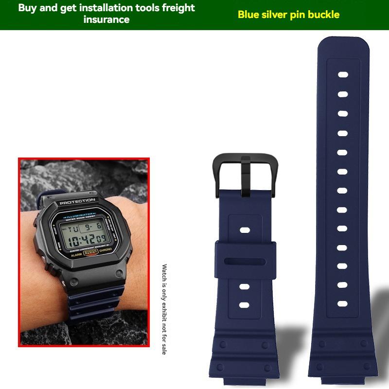 

Для Casio DW5600 DW-5600 GW-5000 GW-M5610 GW-B5600 GA2100 GA2110 Смоляний Силіконовий Ремінець для Годинника 16 мм Водонепроникний Гумовий Браслет 16mm