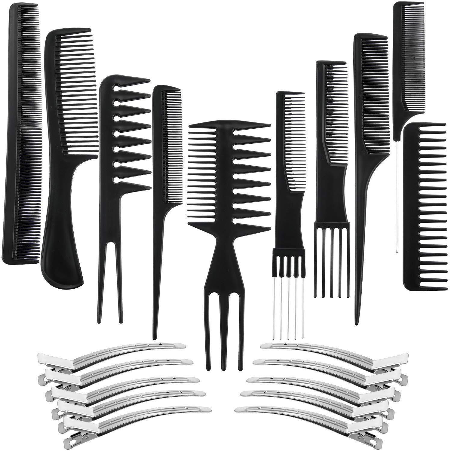 

10-Piece Hairdressing Comb Set - Salon & Barber Styling Tools