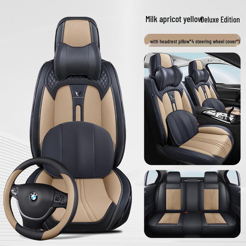 Breathable Leather Car Seat Cover Cushions for All Seasons