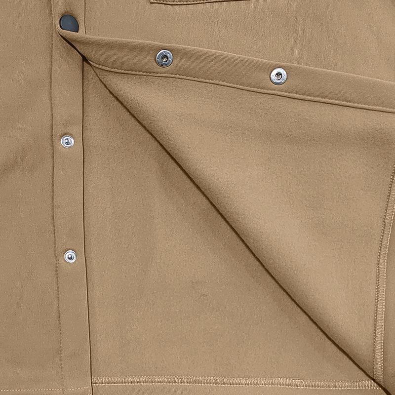 American Style Heavyweight Retro Workwear Jacket - Long Sleeve, Plus Velvet, Warm, Casual, Loose Fit
