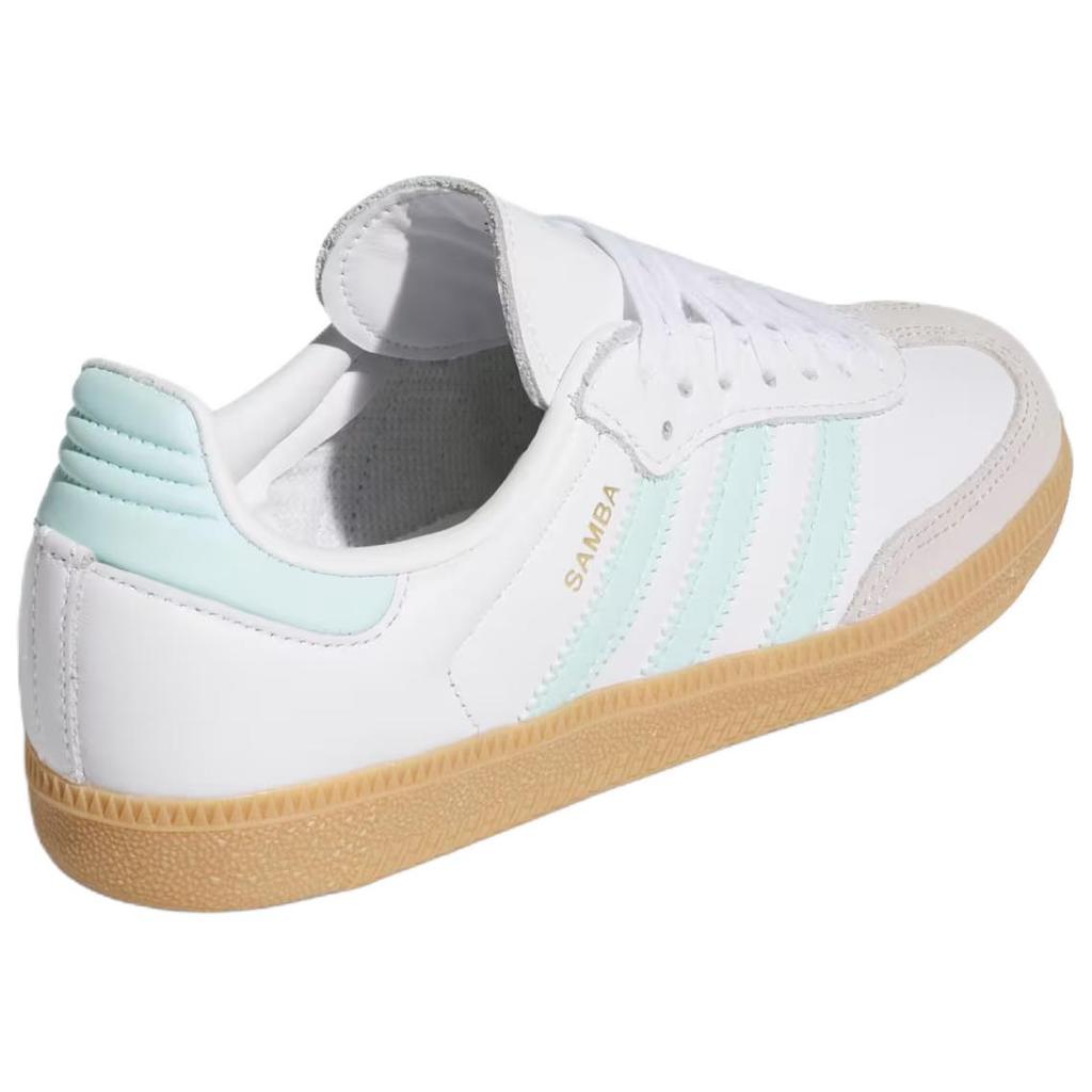 adidas Samba OG J White Semi Flash Aqua Kids Sneakers Cloud-White Gum JP5481