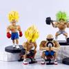 Dragon Ball Anime Peripheral Handicrafts Fitness Muscle Goku Saiyan Model Ornaments Cross-border Wholesale