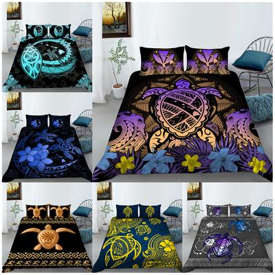 Home Turtle Print Bedding Set Quilt Cover Pillow Cover Home Bedding Set AU/EU/US Full Size Single/Double Bed Home Decoration