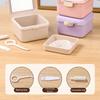 Sealed 2 In 1 False Teeth Box Double Layer Mouth Guard Box Denture Bath Container  Denture Soaking