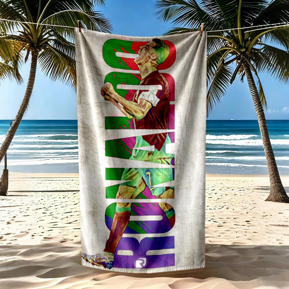 Cristiano Ronaldo Beach Towel High Absorbency Quickdry Comfortable Lightweight Portable For Swimmingbeachcamping Travel Beach Accessoriesgym
