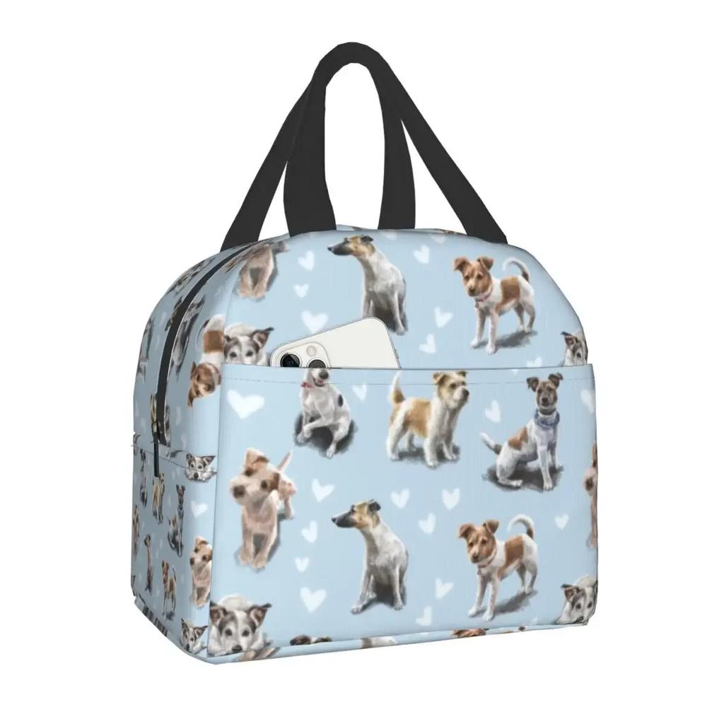 Luxury Pearl And Abalone Poodle Dog Insulated Lunch Bag for Women Resuable Pudel Caniche Cooler Thermal Bento Box Work School
