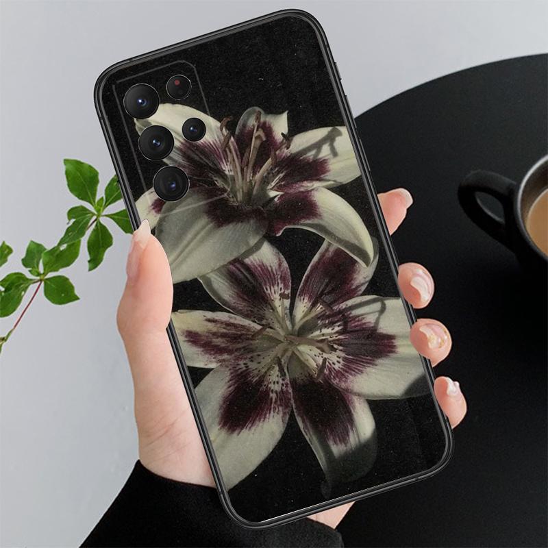 

Lily Flower Phone Case For Samsung Galaxy S25 S24 S23 S22 S21 Ultra S24 S23 S22 S21 S25 Plus S24 S25 FE S21