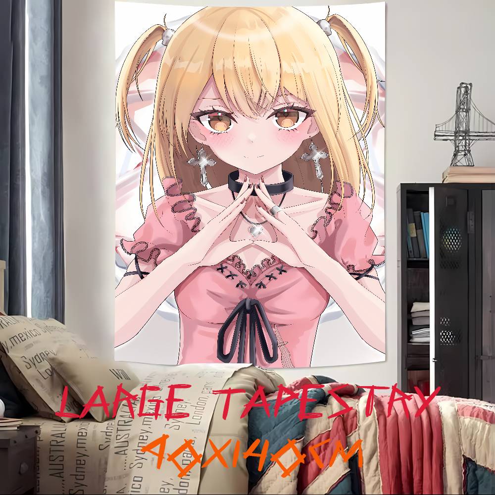 Cool Fashion Pretty Girl Misa Amane Tapestry Decoration Bedroom Dormitory Background Cloth Home Party Living Room Club Tapestry