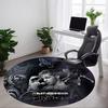 1PC Rammstein Office Round Rug, Non-slip, Soft and Durable Office Rug for Interior Decoration, Perfect for Office, Beautiful Decoration