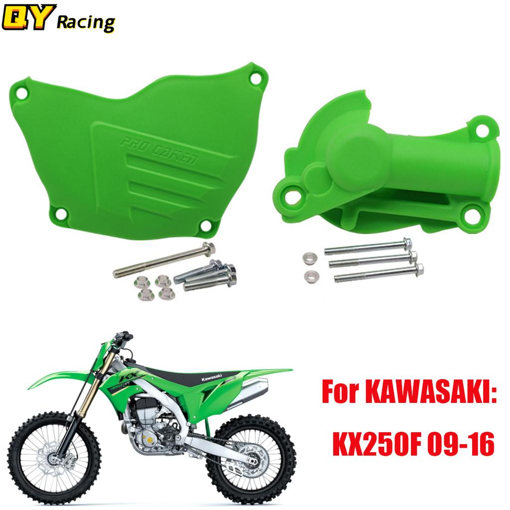CAKEN Motorcycle Plastic Clutch Guard Water Pump Cover Protector Fit For KAWASAKI KX 250F KX250F KXF250 Dirt Pit Bike 2009-2016