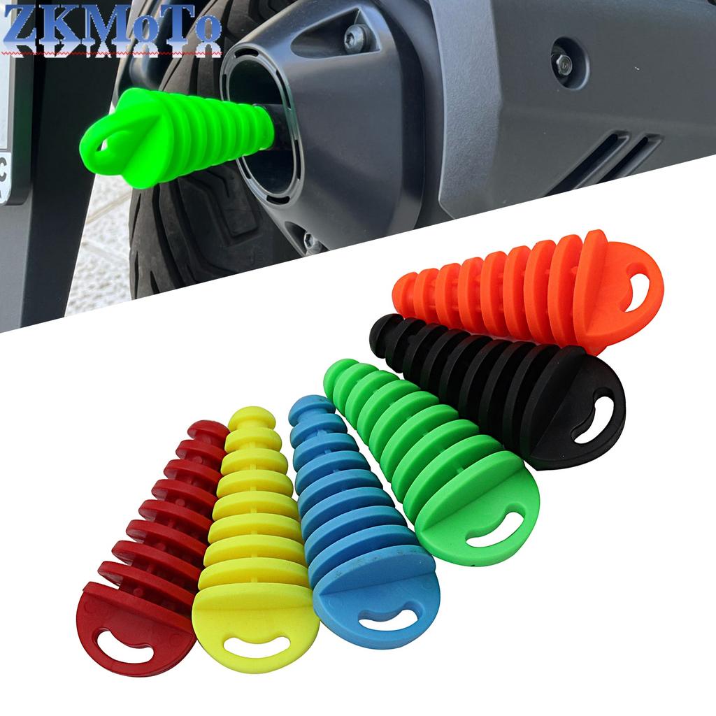 Wash Plug Exhaust Pipe Tailpipe PVC Exhaust Wash Plug Pipe Protector For Honda Kawasaki KTM Suzuki Yamaha Motorcycle Universal
