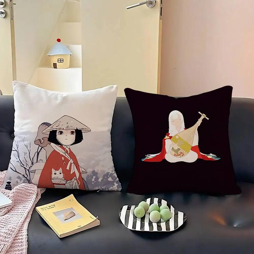 The Heike Story Anime Pillow Case Throw Pillow Cover Nordic Vintage Style Cushion Covers Home Living Room Sofa Couch Seat