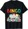 Bingo - Bingo Cards Lettering Lucky Gambling Gift Unisex T-Shirt