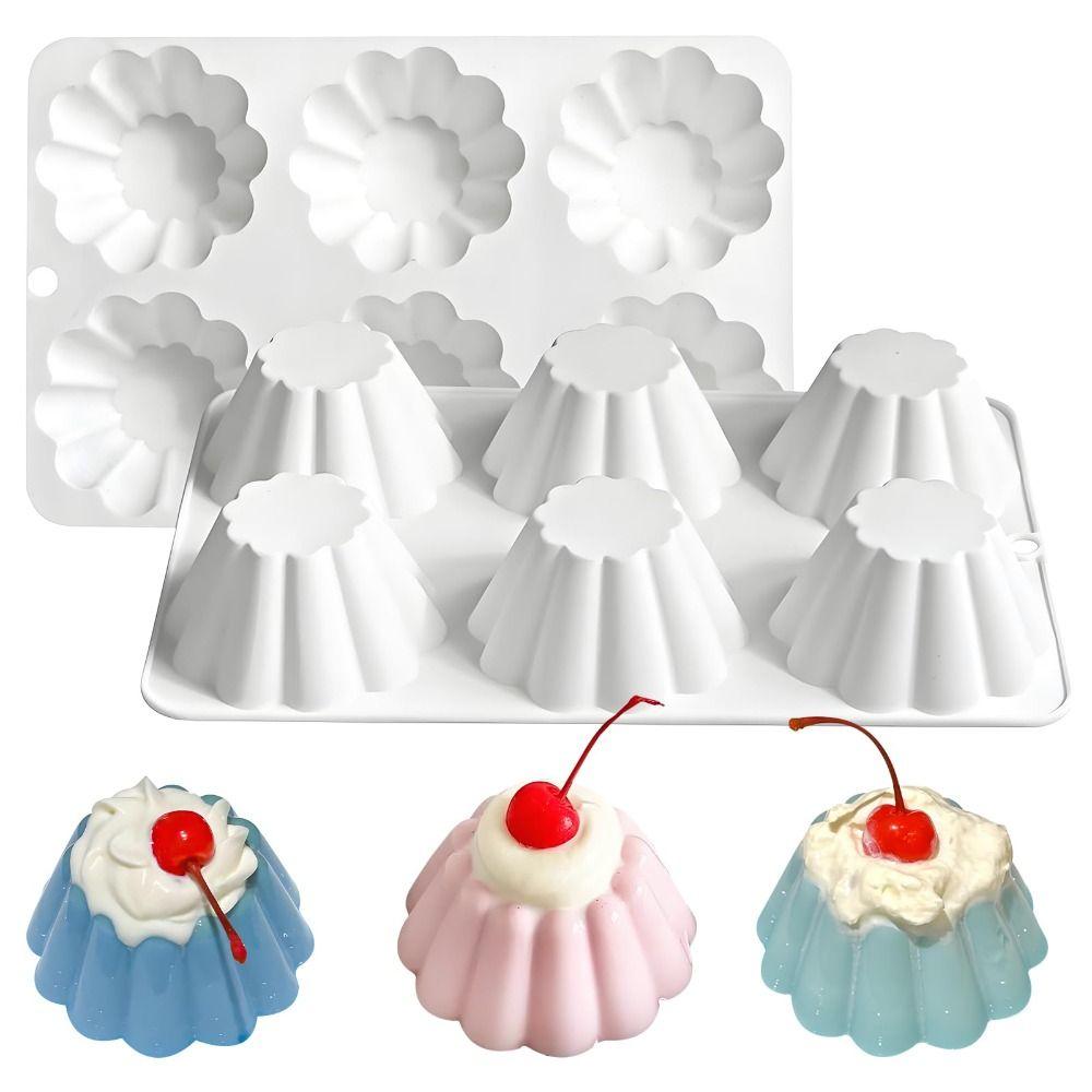 6-Cavity Cake Mold Creative DIY French Pastry Baking Mold New Chocolate Dessert Mold Pastry Making