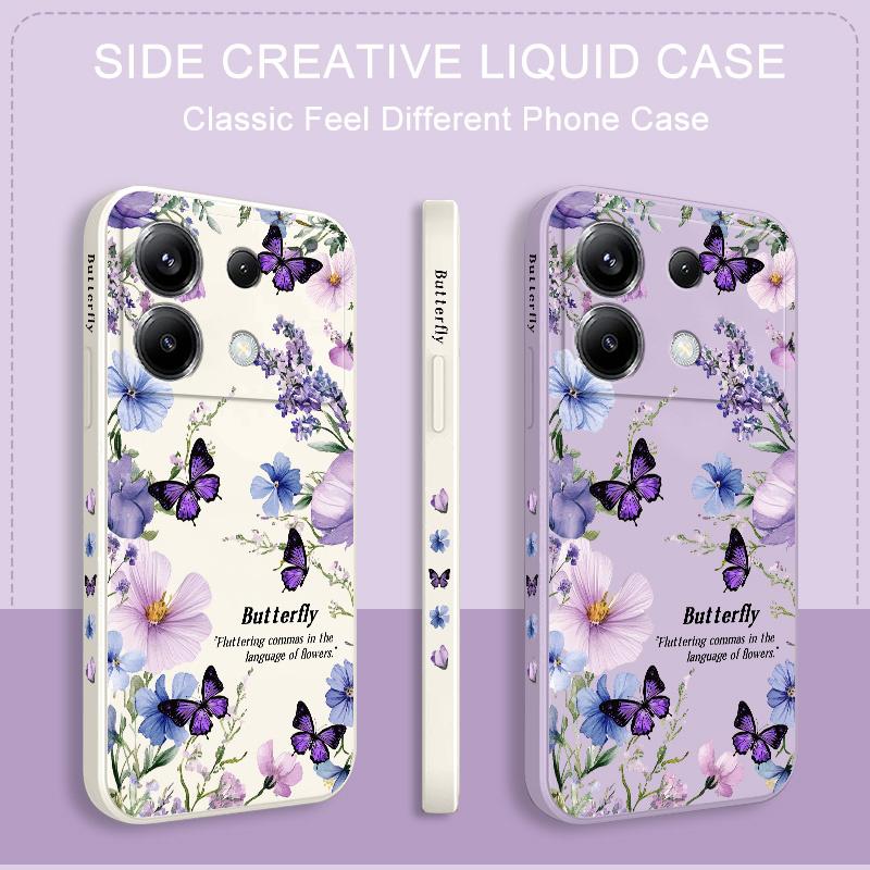 Butterfly Lovers Phone Case For Xiaomi Poco F7 X7 X6 F6 M6 M5 M5S F5 X5 F4 X4 M4 F3 M3 X3 Pro 4G 5G GT Silicone Cover