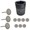 Electrode Sharpener Grinder Head TIG Welding Tool Holes Grinding Wheels 40mm Grinding Disc W/rod