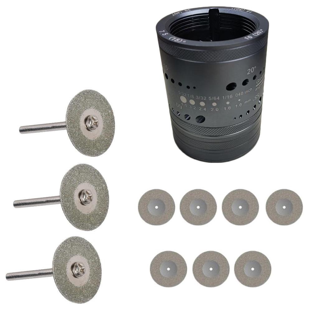 Electrode Sharpener Grinder Head TIG Welding Tool Holes Grinding Wheels 40mm Grinding Disc W/rod