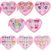 Bhjdok Kids' Clip-on Earring Set, Girls' Princess Jelly Earrings, Comfortable Ear Accessories, Birthday Gift, Perfect for Parties, Festivals, and