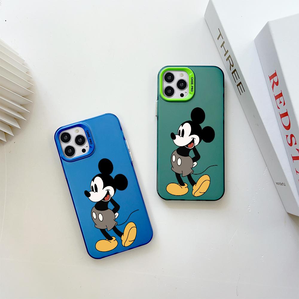 

Красочный серебристый двухсторонний твердый противоударный чехол для телефона Disney с Микки Маусом Vivo