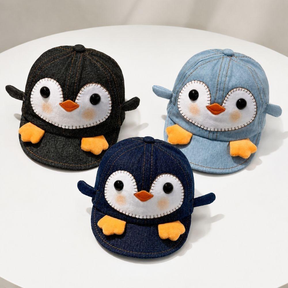 Adjustable Penguin Newborn Baseball Cap Breathable Baby Sun Hat For 6-20 Months