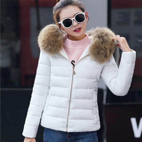 Herbstmantel Damenjacke mit Kapuze Parka Warme Winterjacke mit großem Fell Damen Wattierte Damen Übergröße 5XL Damen Daunenjacke