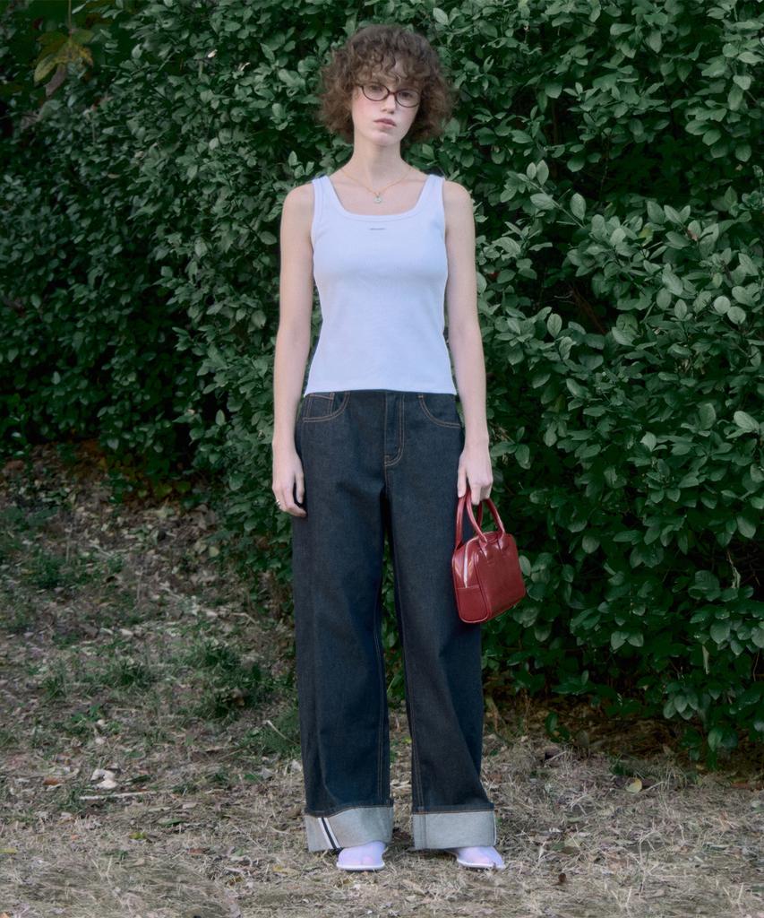 JUCYJUDY Sleeveless Ribbed T-Shirt Jzts020B