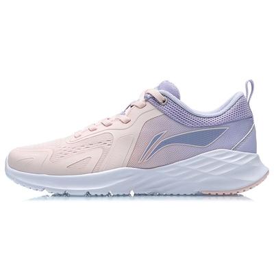 Li Ning Shock Absorbing Durable Low Top Running Shoes Women Sneakers Purple Pink ARHR120-1