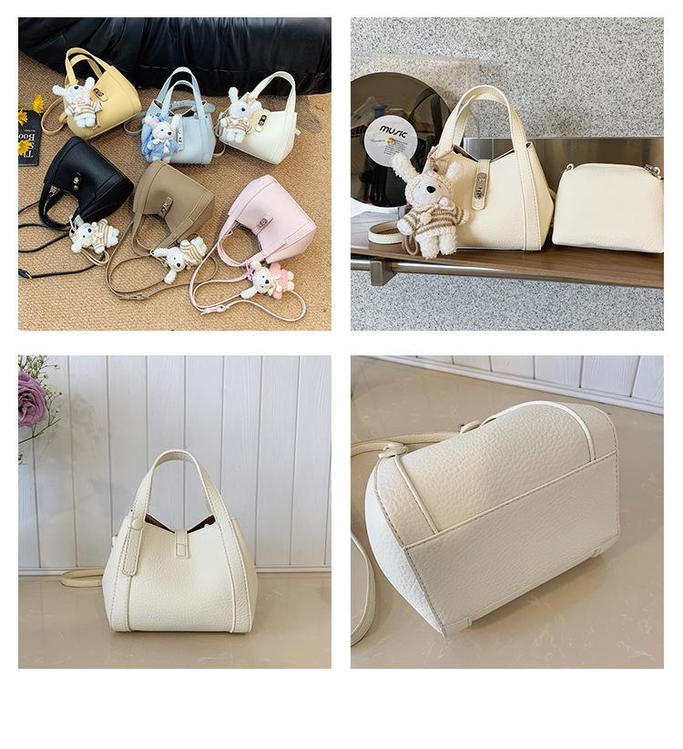 Retro Stylish Versatile Bucket Tote Bag - Casual Crossbody Shoulder Basket